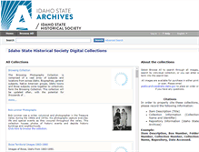 Tablet Screenshot of idahohistory.cdmhost.com